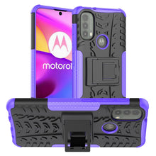 Load image into Gallery viewer, Tire Texture TPU + PC Phone Case with Holder, For OPPO Realme 8i, For Xiaomi Redmi Note 11 Pro (China), For Motorola Moto E40, For Samsung Galaxy A03 Global, For Samsung Galaxy A53 5G
