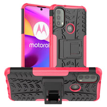 Load image into Gallery viewer, Tire Texture TPU + PC Phone Case with Holder, For OPPO Realme 8i, For Xiaomi Redmi Note 11 Pro (China), For Motorola Moto E40, For Samsung Galaxy A53 5G