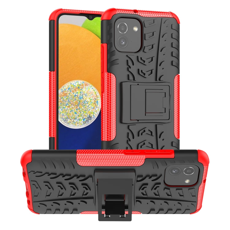 Tire Texture TPU + PC Phone Case with Holder, For OPPO Realme 8i, For Xiaomi Redmi Note 11 Pro (China), For Motorola Moto E40, For Samsung Galaxy A03 Global, For Samsung Galaxy A53 5G