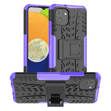 Load image into Gallery viewer, Tire Texture TPU + PC Phone Case with Holder, For OPPO Realme 8i, For Xiaomi Redmi Note 11 Pro (China), For Motorola Moto E40, For Samsung Galaxy A03 Global, For Samsung Galaxy A53 5G