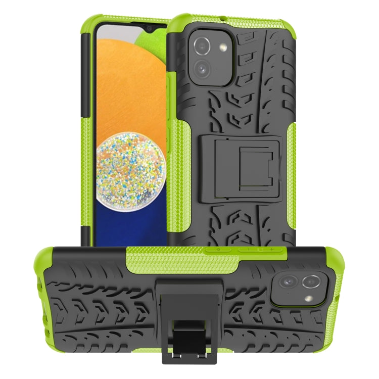 Tire Texture TPU + PC Phone Case with Holder, For OPPO Realme 8i, For Xiaomi Redmi Note 11 Pro (China), For Motorola Moto E40, For Samsung Galaxy A03 Global, For Samsung Galaxy A53 5G