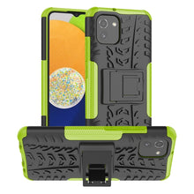 Load image into Gallery viewer, Tire Texture TPU + PC Phone Case with Holder, For OPPO Realme 8i, For Xiaomi Redmi Note 11 Pro (China), For Motorola Moto E40, For Samsung Galaxy A03 Global, For Samsung Galaxy A53 5G