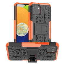 Load image into Gallery viewer, Tire Texture TPU + PC Phone Case with Holder, For OPPO Realme 8i, For Xiaomi Redmi Note 11 Pro (China), For Motorola Moto E40, For Samsung Galaxy A03 Global, For Samsung Galaxy A53 5G