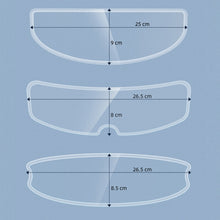Load image into Gallery viewer, Visor Anti-fog PC Shield Helmet Lens Film, 26.5 x 8.5cm, 26.5 x 8.0cm, 25.0 x 9.0cm
