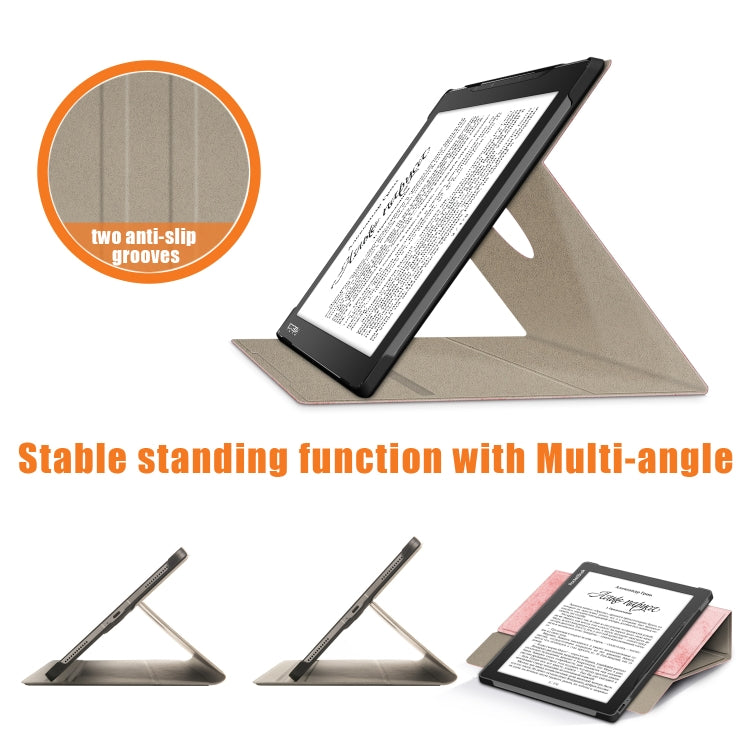 360 Degrees Rotation Leather Tablet Case, For Realme PocketBook PB970