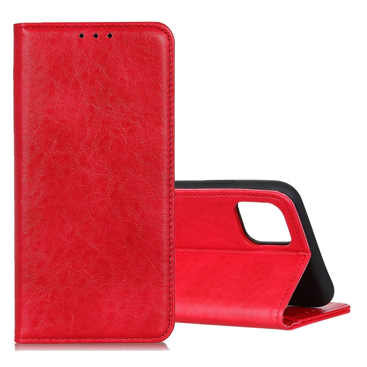 Magnetic Retro Crazy Horse Texture Horizontal Flip Leather Case with Holder & Card Slots
