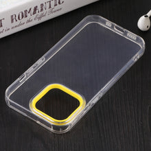 Load image into Gallery viewer, Macaron Lens Frame Transparent TPU Phone Case, For iPhone 13, For iPhone 13 Pro, For iPhone 13 Pro Max