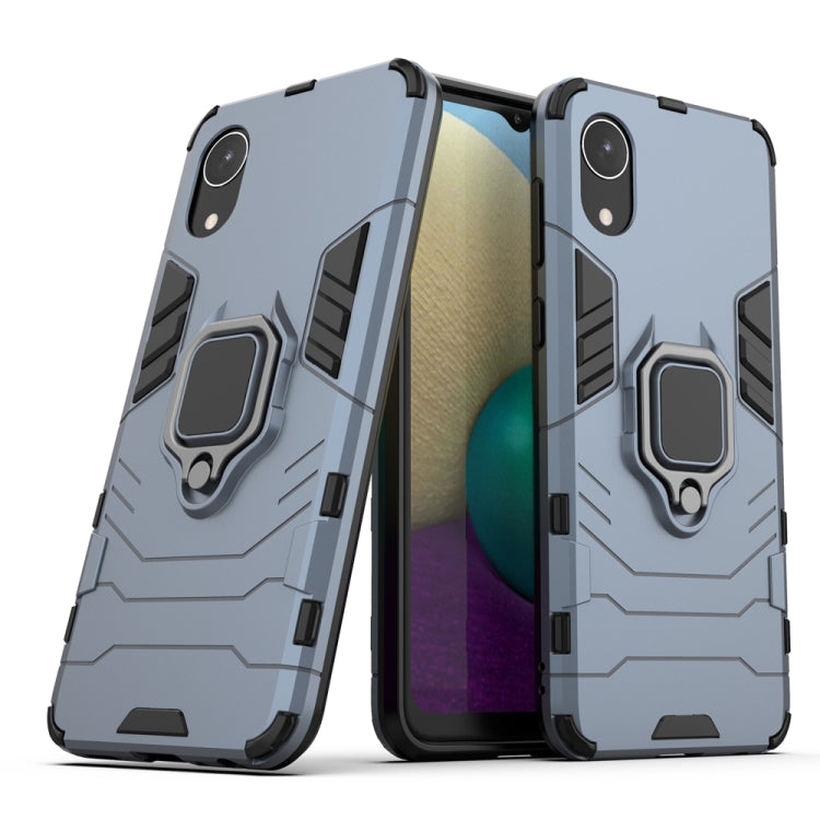 PC + TPU Shockproof Protective Phone Case with Magnetic Ring Holder, For Samsung Galaxy A03 Core