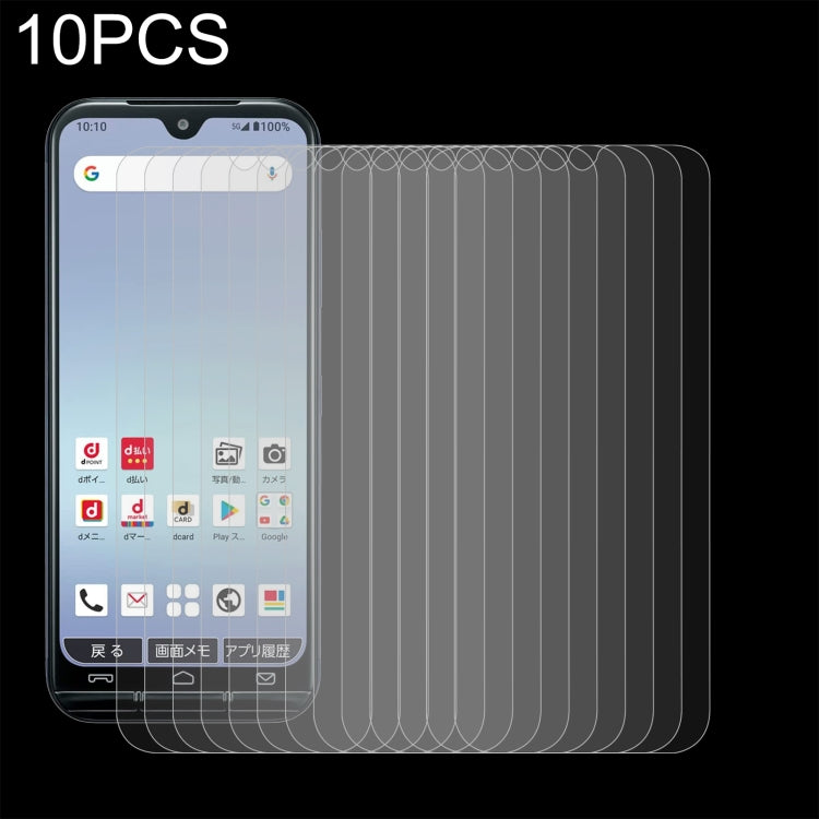 10 PCS 0.26mm 9H 2.5D Tempered Glass Film For Fujitsu Arrows 5G F-51A