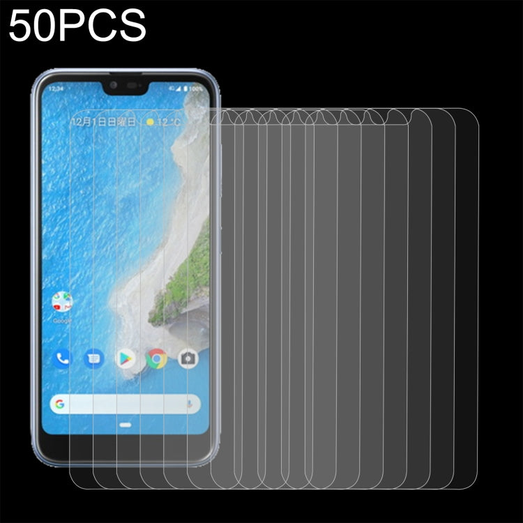 50 PCS 0.26mm 9H 2.5D Tempered Glass Film For Fujitsu Arrows 5G F-51A