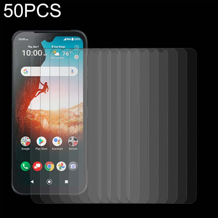 50 PCS 0.26mm 9H 2.5D Tempered Glass Film For Fujitsu Arrows 5G F-51A