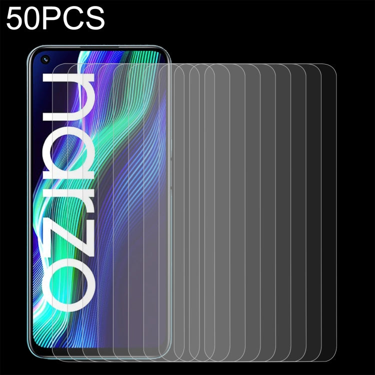 50 PCS 0.26mm 9H 2.5D Tempered Glass Film For Fujitsu Arrows 5G F-51A