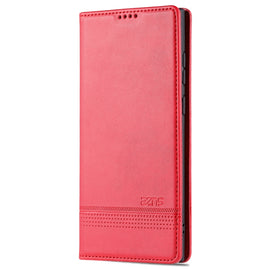 AZNS Magnetic Calf Texture Horizontal Flip Leather Phone Case, For Samsung Galaxy S22 Ultra 5G