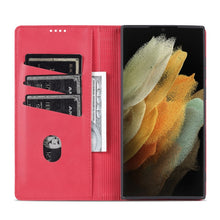 Load image into Gallery viewer, AZNS Magnetic Calf Texture Horizontal Flip Leather Phone Case, For Samsung Galaxy S22 Ultra 5G
