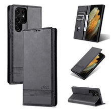 Load image into Gallery viewer, AZNS Magnetic Calf Texture Horizontal Flip Leather Phone Case, For Samsung Galaxy S22 Ultra 5G