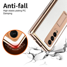 Load image into Gallery viewer, Electroplated Armor Cross Texture Phone Case, For Samsung Galaxy Z Fold3 5G, For Samsung Galaxy Z Fold2 5G