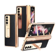 Load image into Gallery viewer, Electroplated Armor Cross Texture Phone Case, For Samsung Galaxy Z Fold3 5G, For Samsung Galaxy Z Fold2 5G