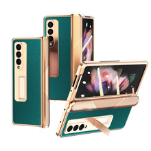 Load image into Gallery viewer, Electroplated Armor Cross Texture Phone Case, For Samsung Galaxy Z Fold3 5G, For Samsung Galaxy Z Fold2 5G