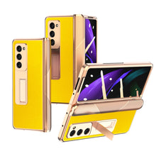 Load image into Gallery viewer, Electroplated Armor Cross Texture Phone Case, For Samsung Galaxy Z Fold3 5G, For Samsung Galaxy Z Fold2 5G
