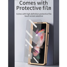 Load image into Gallery viewer, Electroplated Hinge Pen Slot Kevlar Phone Case, For Samsung Galaxy Z Fold3 5G