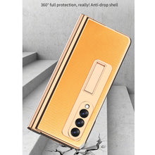 Load image into Gallery viewer, Electroplated Hinge Pen Slot Kevlar Phone Case, For Samsung Galaxy Z Fold3 5G