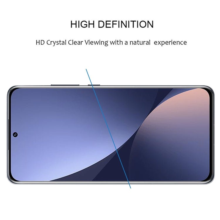 Edge Glue 9H HD 3D Curved Edge Tempered Glass Film, For Xiaomi 12X / 12 (1 PC)