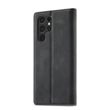 Load image into Gallery viewer, LC.IMEEKE Soft PU + TPU Magnetic Skin-friendly Feeling Leather Phone Case, For Samsung Galaxy S22 Ultra, For Samsung Galaxy S22