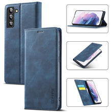 Load image into Gallery viewer, LC.IMEEKE Soft PU + TPU Magnetic Skin-friendly Feeling Leather Phone Case, For Samsung Galaxy S22 Ultra, For Samsung Galaxy S22