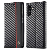 Load image into Gallery viewer, LC.IMEEKE Carbon Fiber Horizontal Flip Leather Phone Case, For Samsung Galaxy A13 5G, For Samsung Galaxy S22 Ultra 5G