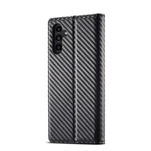 Load image into Gallery viewer, LC.IMEEKE Carbon Fiber Horizontal Flip Leather Phone Case, For Samsung Galaxy A13 5G, For Samsung Galaxy S22 Ultra 5G