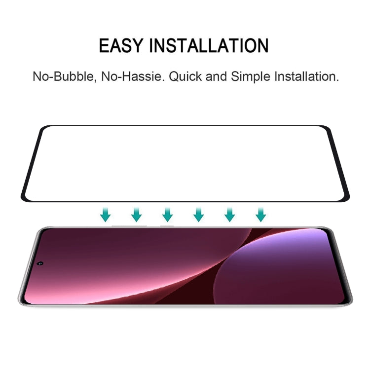 Edge Glue 9H HD 3D Curved Edge Tempered Glass Film, For Xiaomi 12 Pro (1 PC)