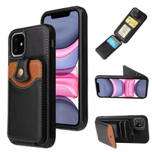 Load image into Gallery viewer, Soft Skin Leather Wallet Bag Phone Case, For iPhone 11