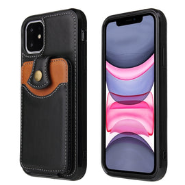 Soft Skin Leather Wallet Bag Phone Case, For iPhone 11