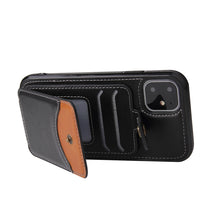 Load image into Gallery viewer, Soft Skin Leather Wallet Bag Phone Case, For iPhone 11