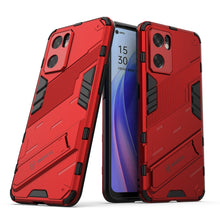 Load image into Gallery viewer, Punk Armor 2 in 1 PC + TPU Shockproof Phone Case with Invisible Holder, For OPPO Reno7 SE 5G, For Xiaomi Mi 12