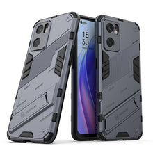 Load image into Gallery viewer, Punk Armor 2 in 1 PC + TPU Shockproof Phone Case with Invisible Holder, For OPPO Reno7 SE 5G, For Xiaomi Mi 12