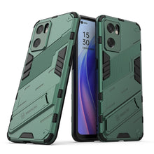 Load image into Gallery viewer, Punk Armor 2 in 1 PC + TPU Shockproof Phone Case with Invisible Holder, For OPPO Reno7 SE 5G, For Xiaomi Mi 12