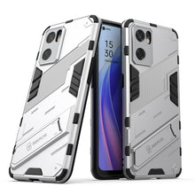Load image into Gallery viewer, Punk Armor 2 in 1 PC + TPU Shockproof Phone Case with Invisible Holder, For OPPO Reno7 SE 5G, For Xiaomi Mi 12