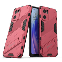 Load image into Gallery viewer, Punk Armor 2 in 1 PC + TPU Shockproof Phone Case with Invisible Holder, For OPPO Reno7 SE 5G, For Xiaomi Mi 12