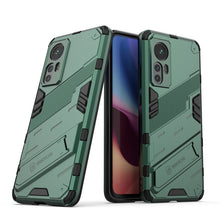 Load image into Gallery viewer, Punk Armor 2 in 1 PC + TPU Shockproof Phone Case with Invisible Holder, For OPPO Reno7 SE 5G, For Xiaomi Mi 12