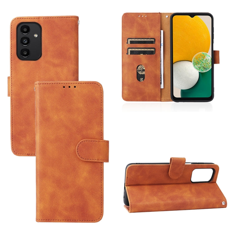 Skin Feel Magnetic Buckle Calf Texture PU Phone Case, For Samsung Galaxy A13 4G, For Sharp Aquos Wish SHG06, For Xiaomi 12 5G, For OnePlus 10 Pro 5G