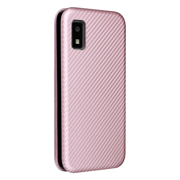 Carbon Fiber Texture Magnetic Horizontal Flip PU Phone Case, For Sharp Aquos Wish SHG06, For Xiaomi 12 5G