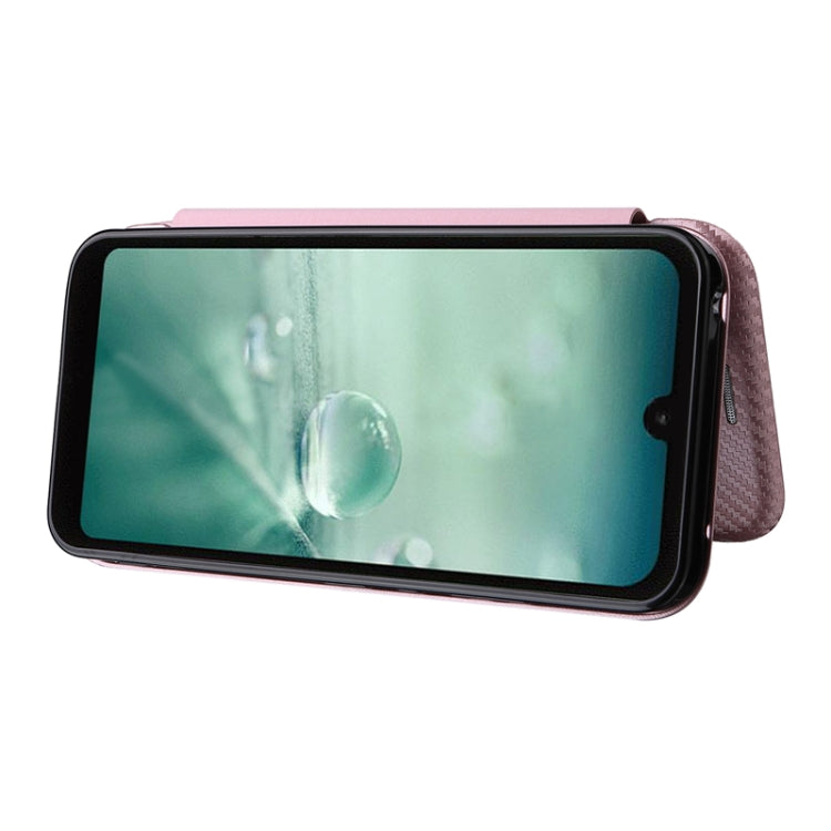 Carbon Fiber Texture Magnetic Horizontal Flip PU Phone Case, For Sharp Aquos Wish SHG06, For Xiaomi 12 5G