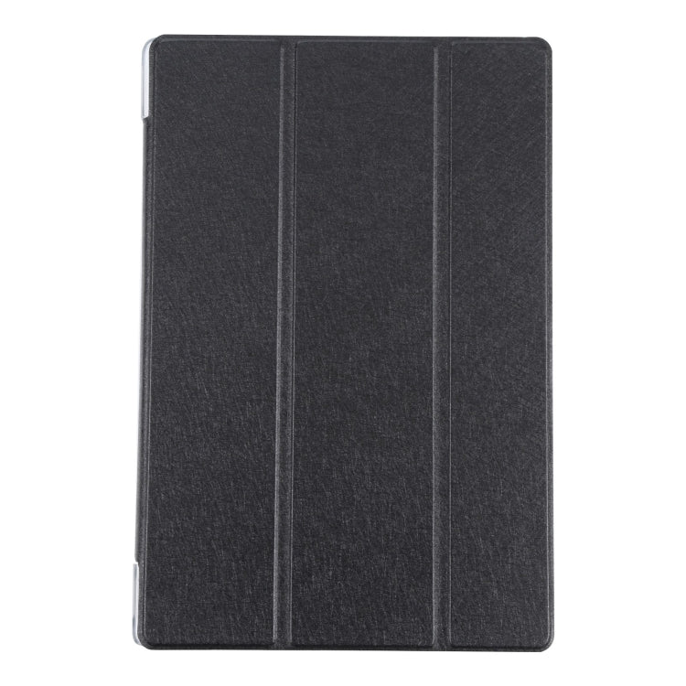 Silk Texture 3-fold Leather Tablet Case, For Samsung Galaxy Tab A8 10.5 2021 X200 / X205