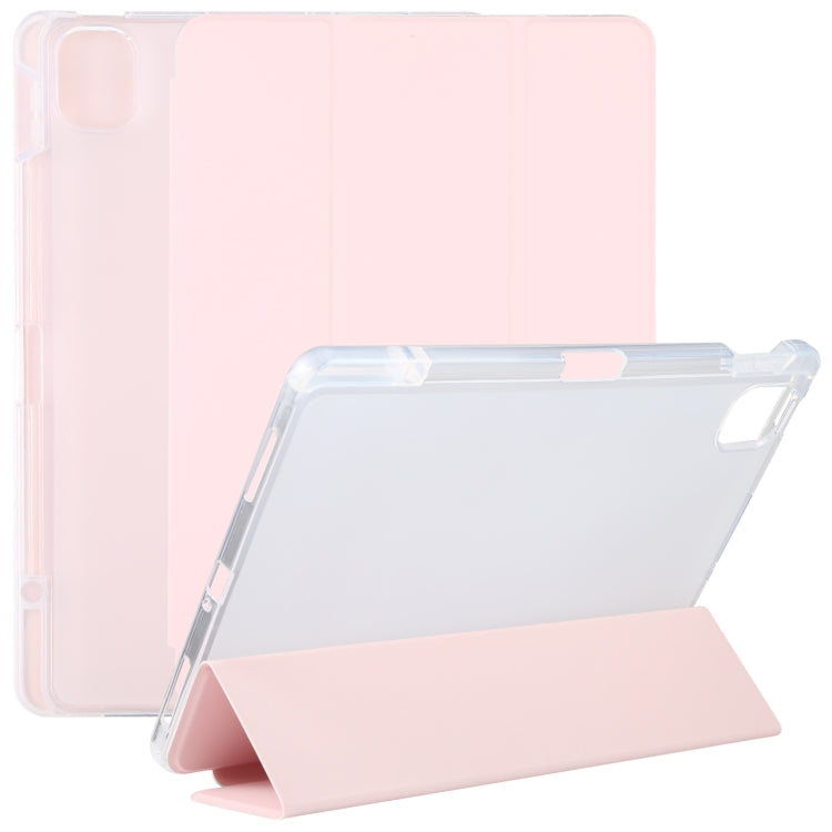Pen Slot Transparent Back Cover Leather Tablet Case, For Xiaomi Mi Pad 5