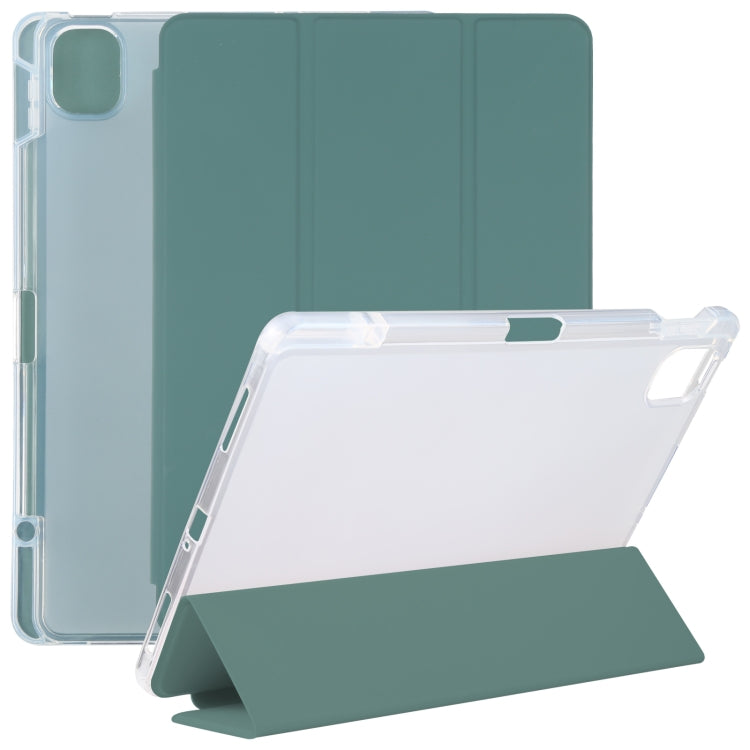 Pen Slot Transparent Back Cover Leather Tablet Case, For Xiaomi Mi Pad 5