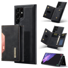 Load image into Gallery viewer, DG.MING M2 Series 3-Fold Multi Card Bag + Magnetic Back Cover Phone Case, For Samsung Galaxy S22 5G, For Samsung Galaxy S22+ 5G, For Samsung Galaxy S22 Ultra 5G
