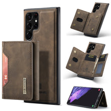 Load image into Gallery viewer, DG.MING M2 Series 3-Fold Multi Card Bag + Magnetic Back Cover Phone Case, For Samsung Galaxy S22 5G, For Samsung Galaxy S22+ 5G, For Samsung Galaxy S22 Ultra 5G