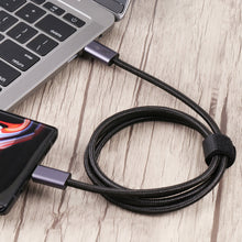 Load image into Gallery viewer, 140W USB 2.0 USB-C / Type-C Male to USB-C / Type-C Male Braided Data Cable, 1m, 1.5m, 2m