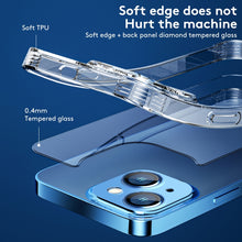 Load image into Gallery viewer, TPU + Tempered Glass Shockproof Phone Case, For iPhone 13, For iPhone 13 Pro, For iPhone 13 Pro Max, For iPhone 12 mini, For iPhone 12, For iPhone 12 Pro, For iPhone 12 Pro Max